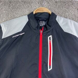 Snake Eyes 1/4 Zip Golf Jacket Mens XL Black Lightweight‎ Windbreaker Activewear